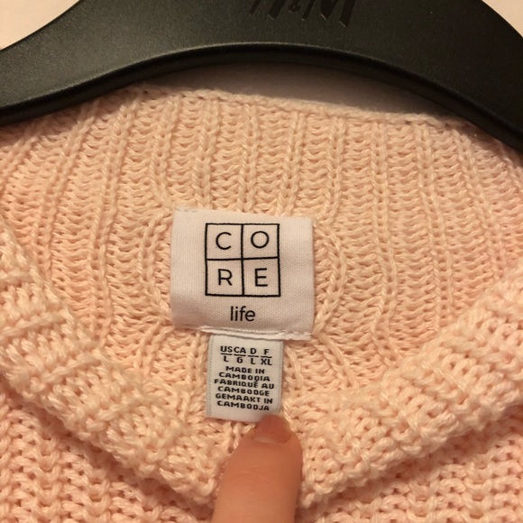 CORE Life Pastel Pink Knitted Sweater - Picture 3 of 4
